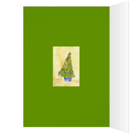 Iris Christmas Tree Card (Inside (Left))