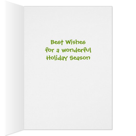 Iris Christmas Tree Card (Inside (Right))