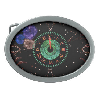 Iris Clock Emerald Belt Buckle