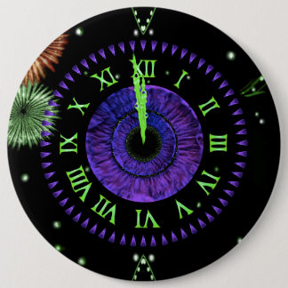 Iris Clock Purple Button