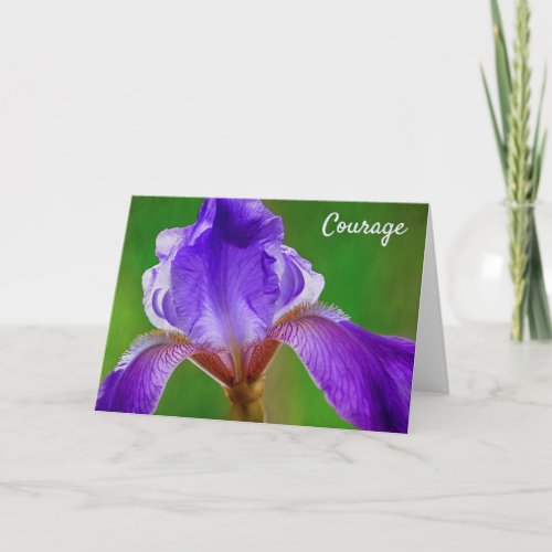 Iris Courage Over Serious Illness Card