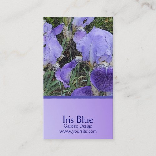 Iris Dapple Custom Business Card