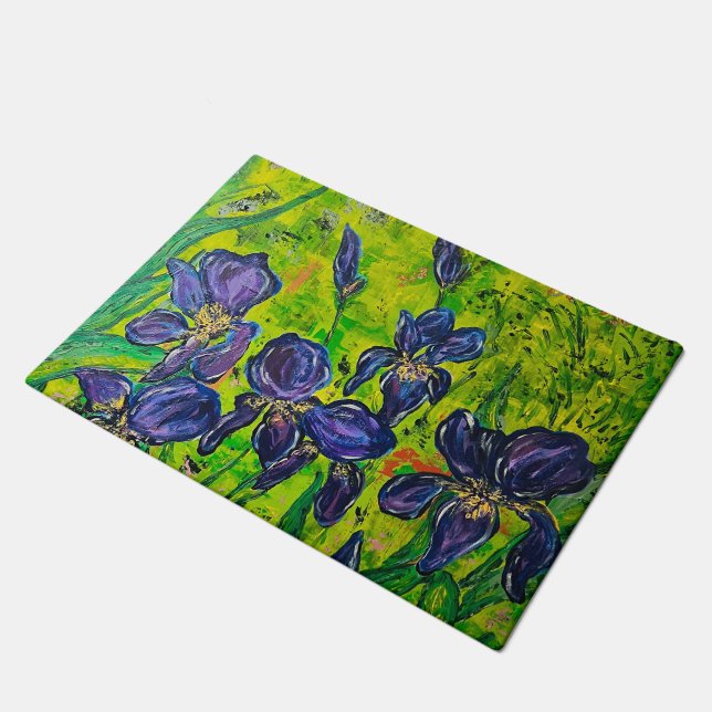 Iris Door Mat (Angled)