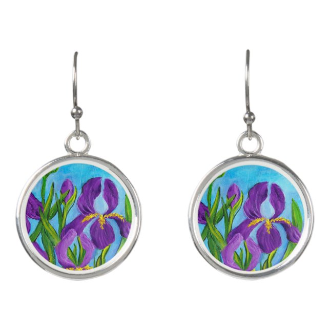 Iris Earrings (Front)