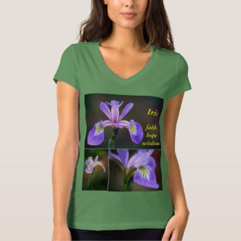 Iris Faith Hope Wisdom T-shirt by InnerEssenceArt at Zazzle