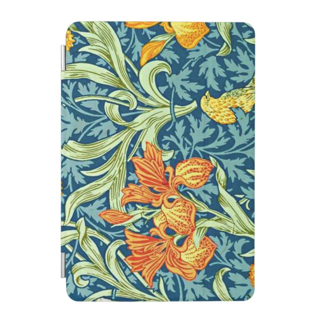 Iris, floral pattern by William Morris iPad Mini Cover (Front)