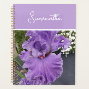 Iris Flower Flowers Purple Lavender Lilac Apron Planner
