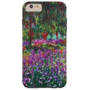 Iris Flower Garden Claude Monet Fine Art Tough Iphone 6 Plus Case by monetart at Zazzle