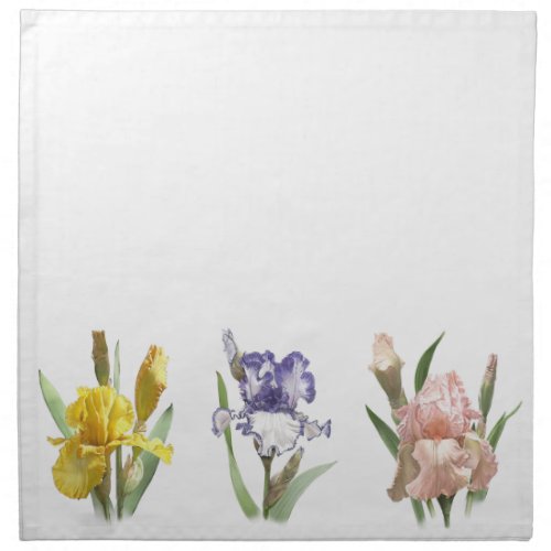 Iris Flower Garden Cloth Napkin