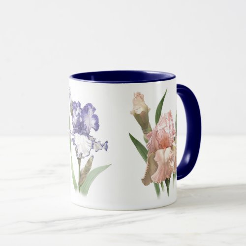 Iris Flower Garden Mug