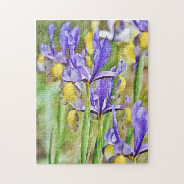 Iris Flower Garden Puzzle (Vertical)