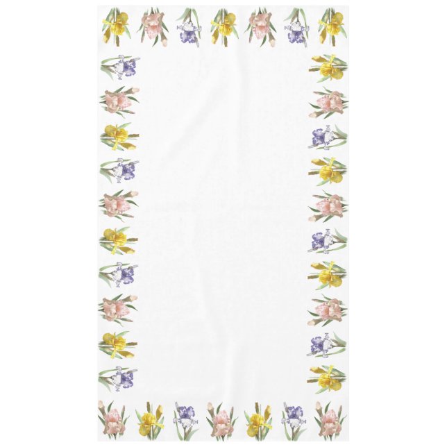 Iris Flower Garden Tablecloth (Front)