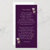 Iris Flower-Gathering Poetry Card (Front/Back)