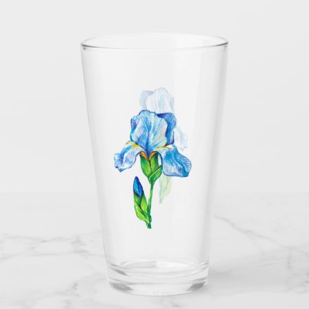 Iris Flower Glass
