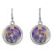 Iris Flower Painting Irises Earrings