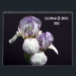 Iris Flower Photography  Calendar<br><div class="desc">A collection of beautiful irises in different colors and varieties calendar. Bearded iris, Japanese iris, and blue flag iris varieties. Photography by Susan. Click on Customize to add text and change font size, style and color. These images are available on many products in my store. Links to my stores are...</div>
