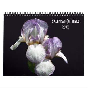Iris Flower Photography Calendar