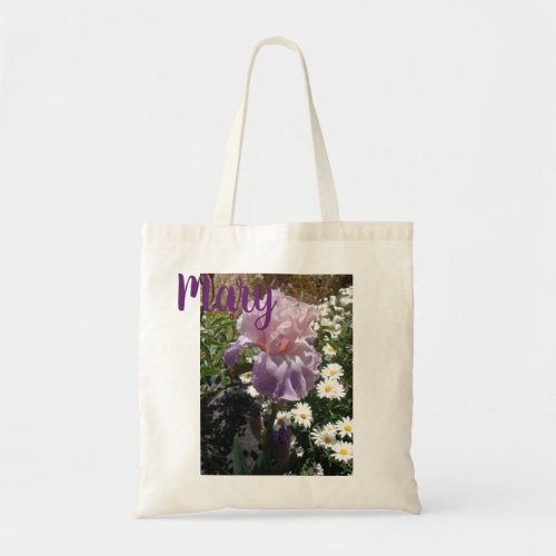 Iris Flower Purple floral Photo Tote Bag