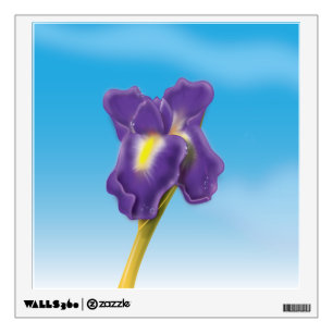 Iris Flower Wall Sticker