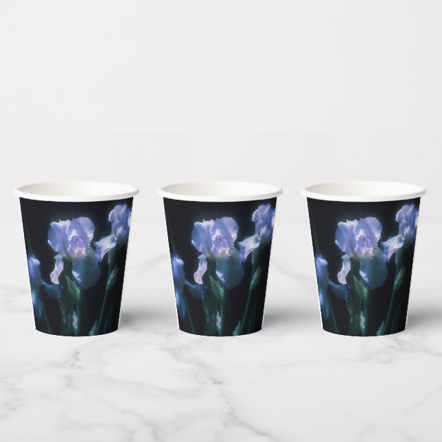 Iris Flowers at Twilight Paper Cups (Multi)