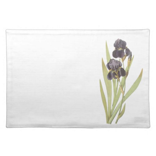 Iris Flowers Cloth Placemat