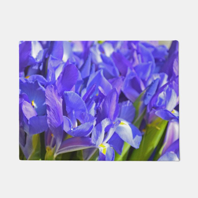 Iris flowers doormat (Front)