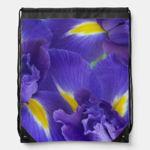 Iris flowers drawstring bag