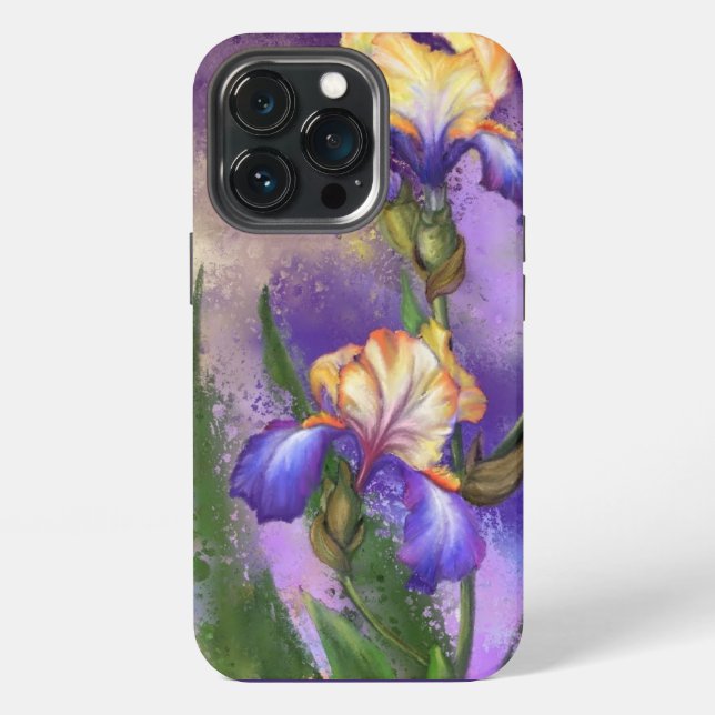 Iris Flowers iPhone Case (Back)