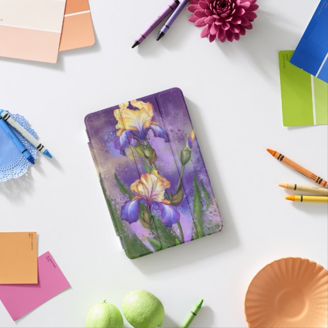 Iris Flowers Irises Spring iPad Mini Cover (In Situ)