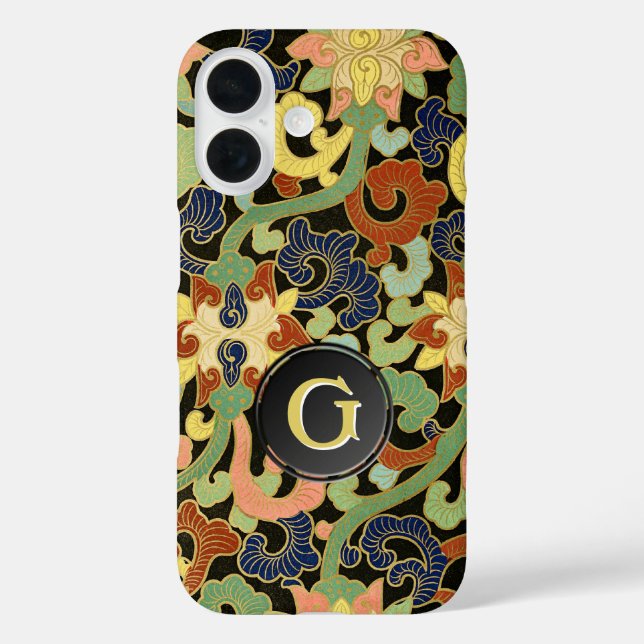 Iris Flowers Monogram Case-Mate iPhone Case (Back)