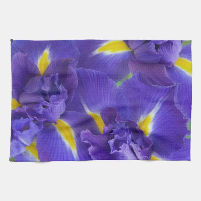 Iris flowers towel (Horizontal)