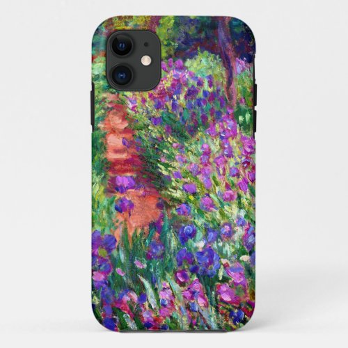 Iris Garden at Giverny iPhone 11 Case