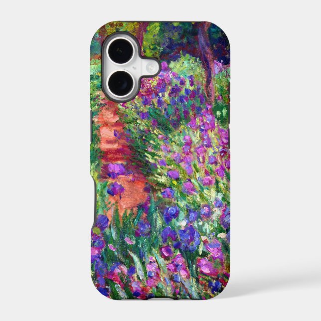 Iris Garden at Giverny Iphone Case (Back)