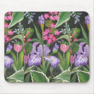 Iris Garden Mouse Pad