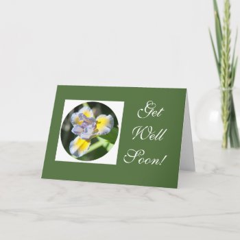 Iris Get Well Card Template by bluerabbit at Zazzle