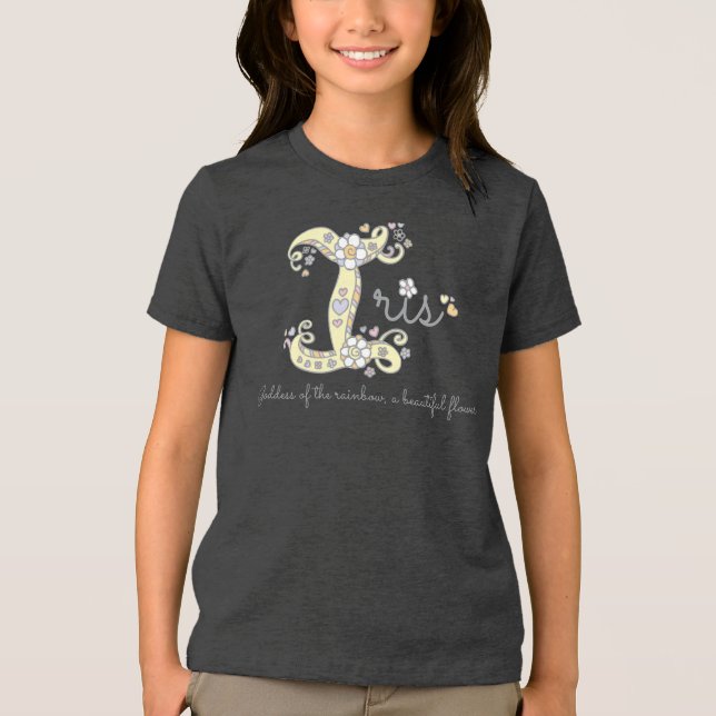 Iris girls I name meaning monogram tee (Front)