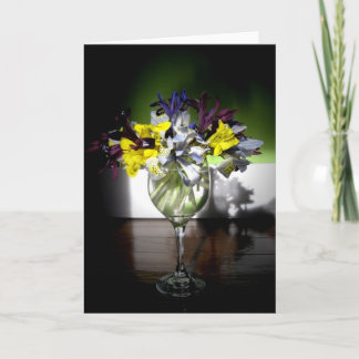 Iris glass card