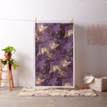 iris gold ink swirl : fabric