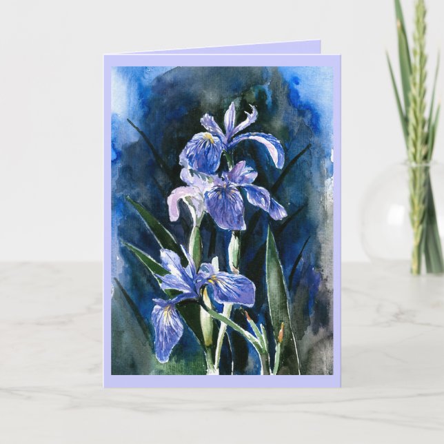 Iris Greetings Card (Front)