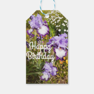 Iris Irises Purple Flower Floral Lavender Gift Tags