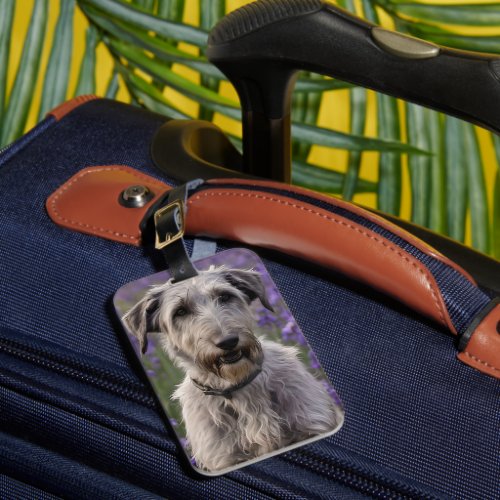 Iris Irish Wolfhound Luggage Tag
