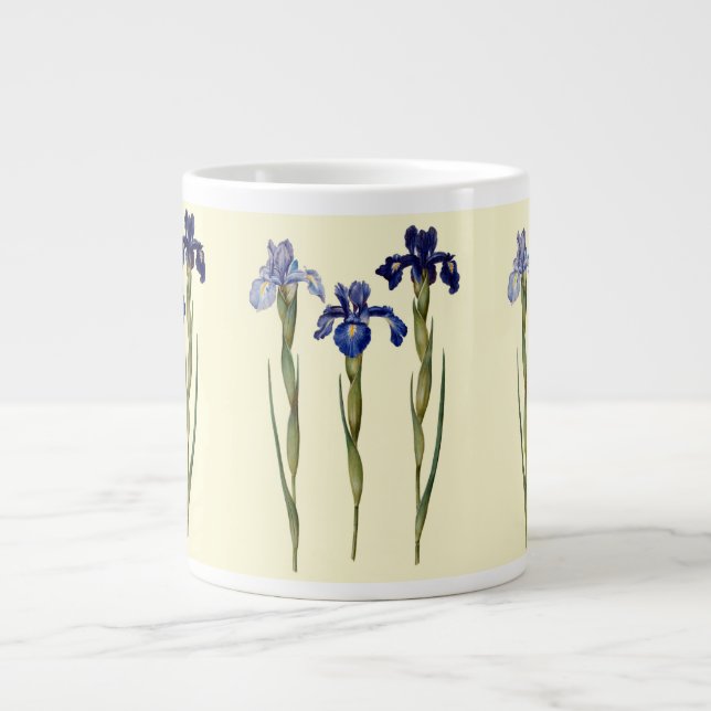 Iris Jumbo Mug 20 Oz Large Ceramic Coffee Mug (Front)