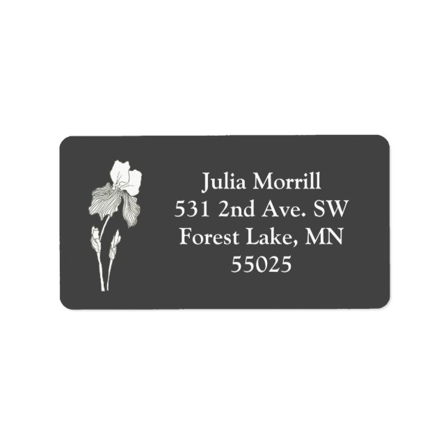 Iris Label (Front)