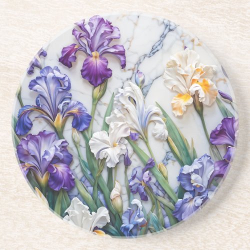 Iris marble coaster