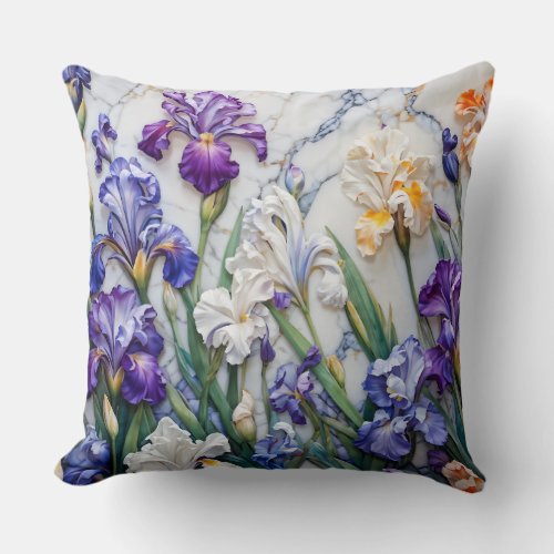 Iris marble cushion 