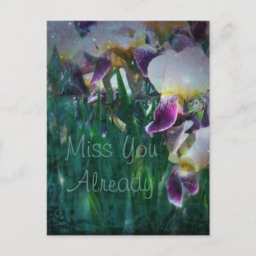 Iris Miss You Already Postcard
