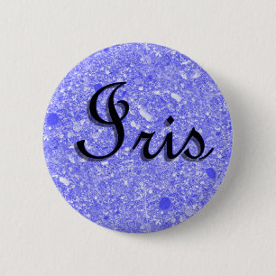 Iris Name Tag Button