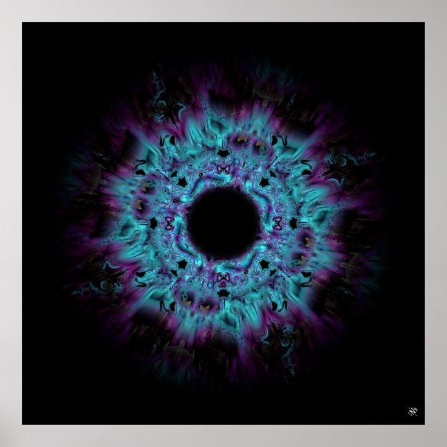 Iris nebula - colorful abstract pattern v4 poster (Front)