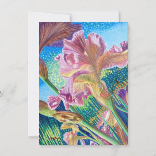 Iris Note Card