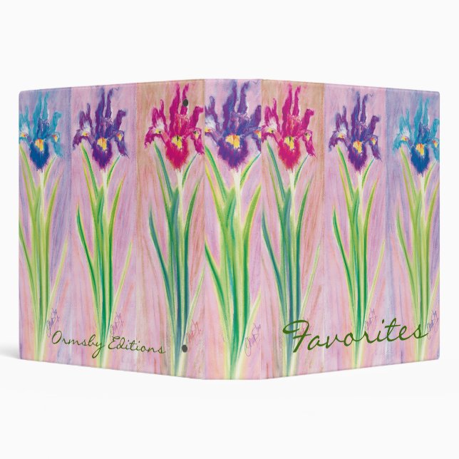 Iris- notebook 3 ring binder (Background)